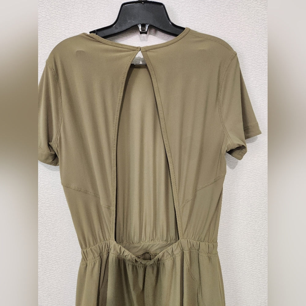 Lululemon Lightweight High-Neck Romper Size 6 Bronze Green - Picture 5 of 12